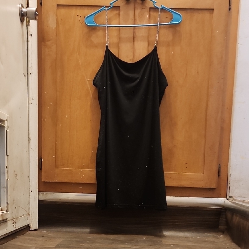 Elegant Black Slip Dress